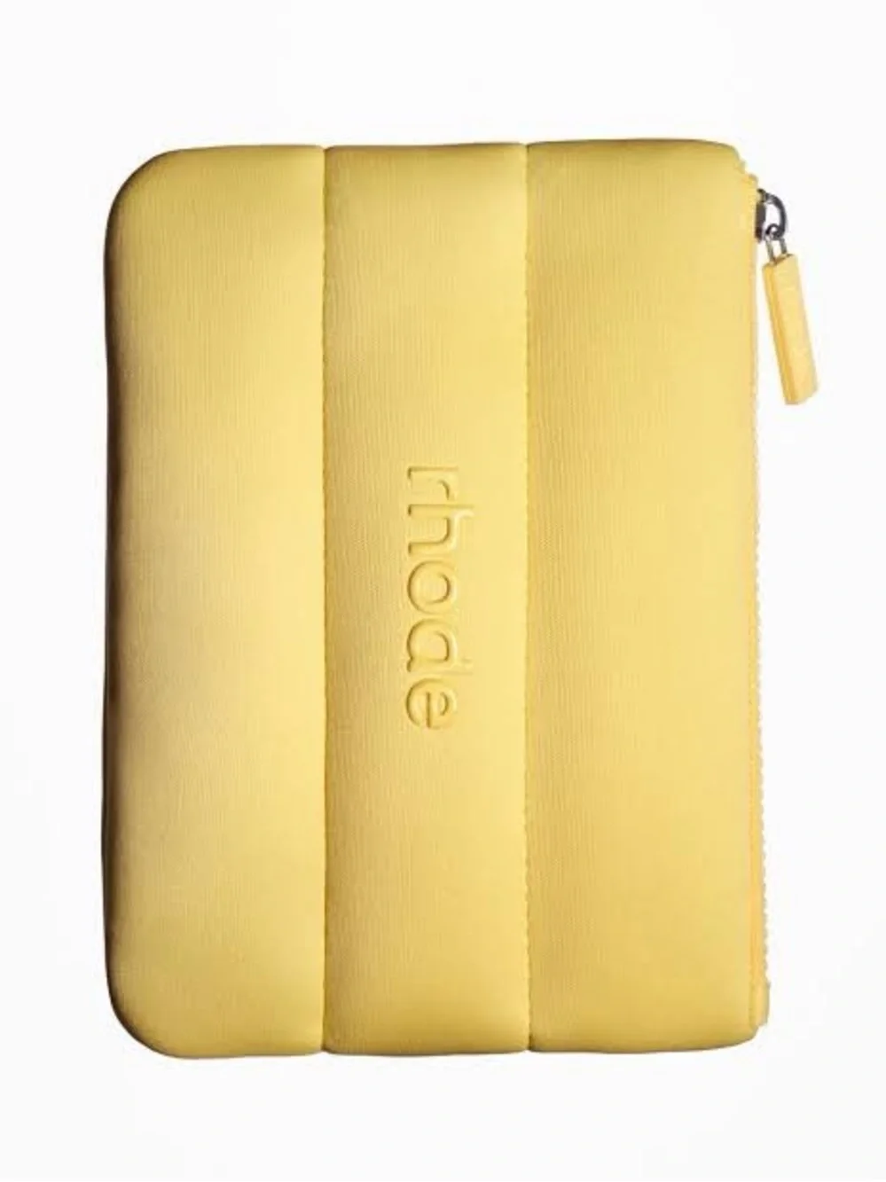 RHODE Yellow Embossed Zip Case - Picture 2 of 3